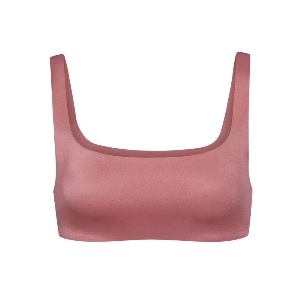 Skims stretch satin square neck bra